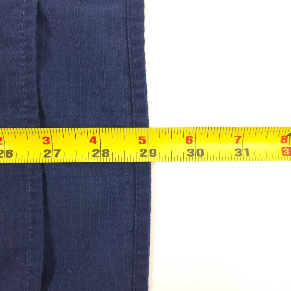 Carhartt Mens Scrub Top‎ Medium Navy Blue Ripstop V-Neck Chest Pocket - Picture 9 of 12